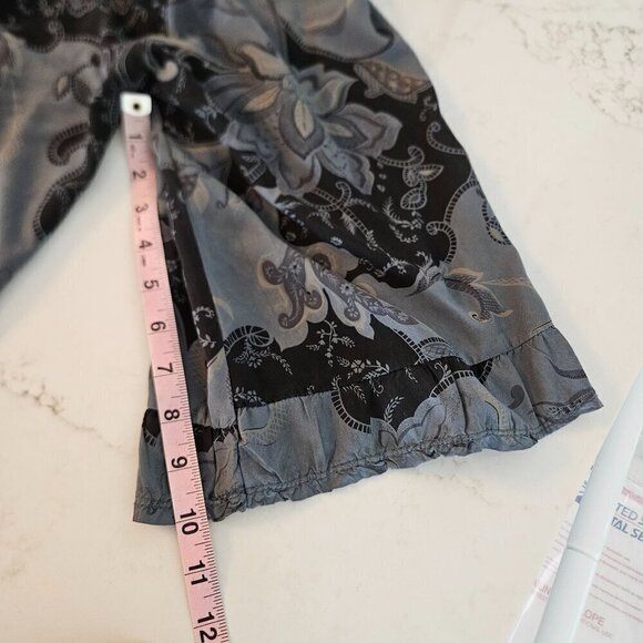 Free For Humanity Size XL Made In Italy Gray Lagenlook 3/4 Sleeve Top Pullover - Picture 8 of 8